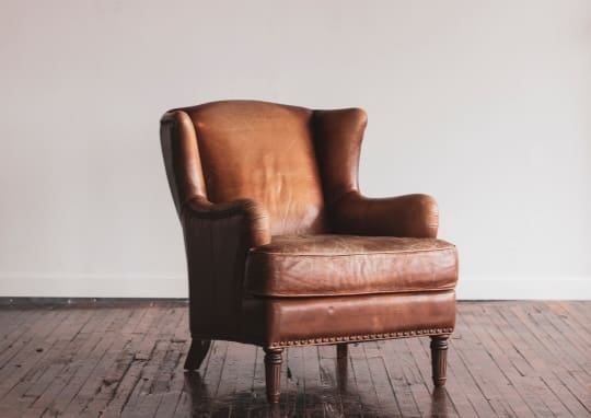 Leather chair lawyers office